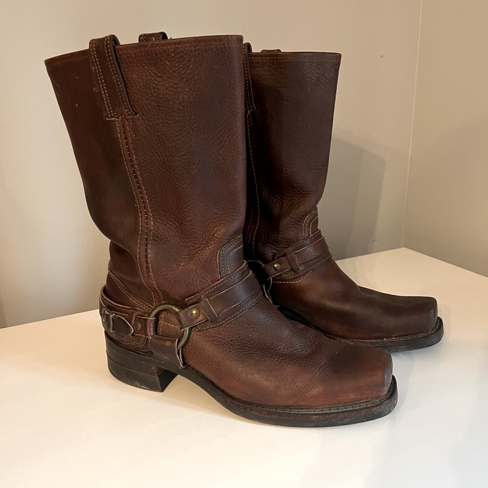 Frye harness boot